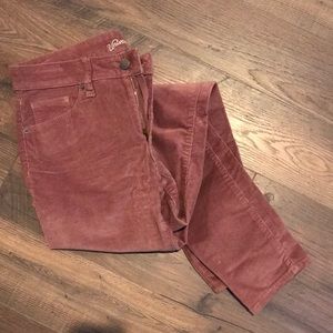 Dark blush colored cords